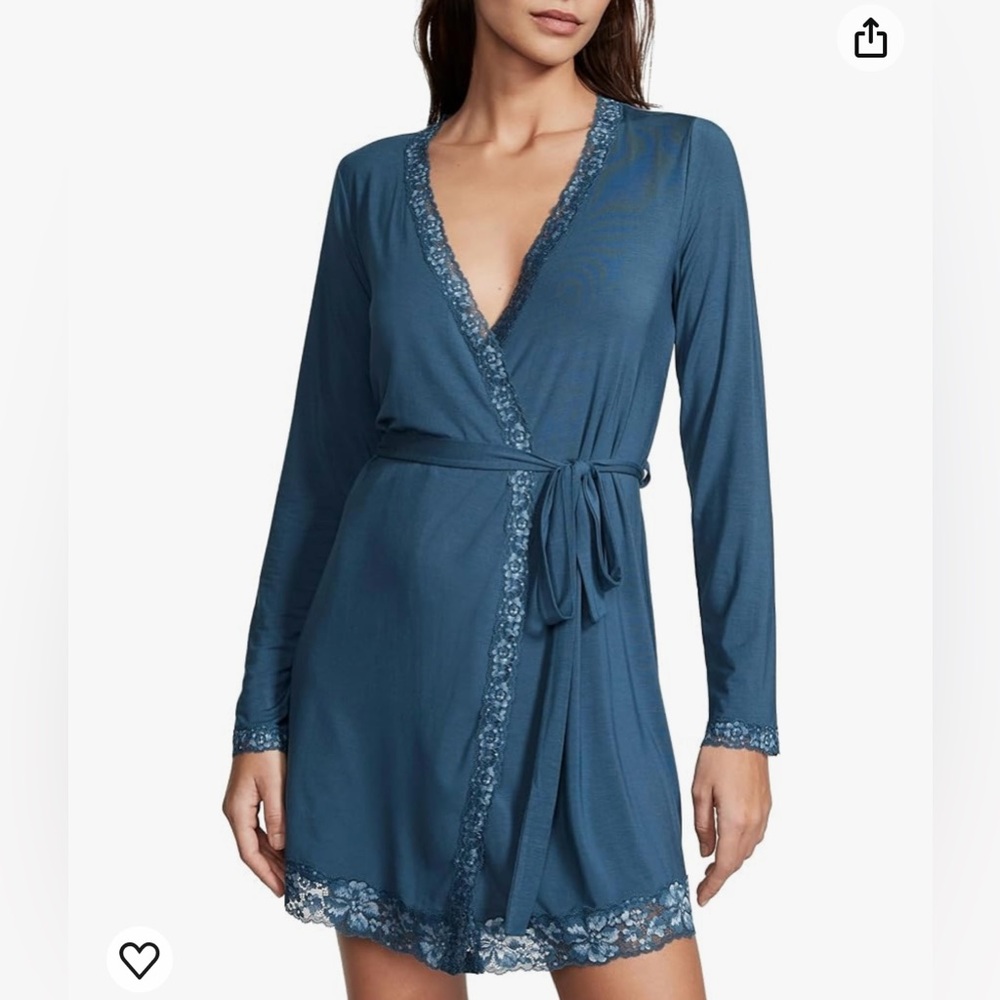 Discontinued Victoria’s Secret Modal Cupped Mini Slip Dress & Robe